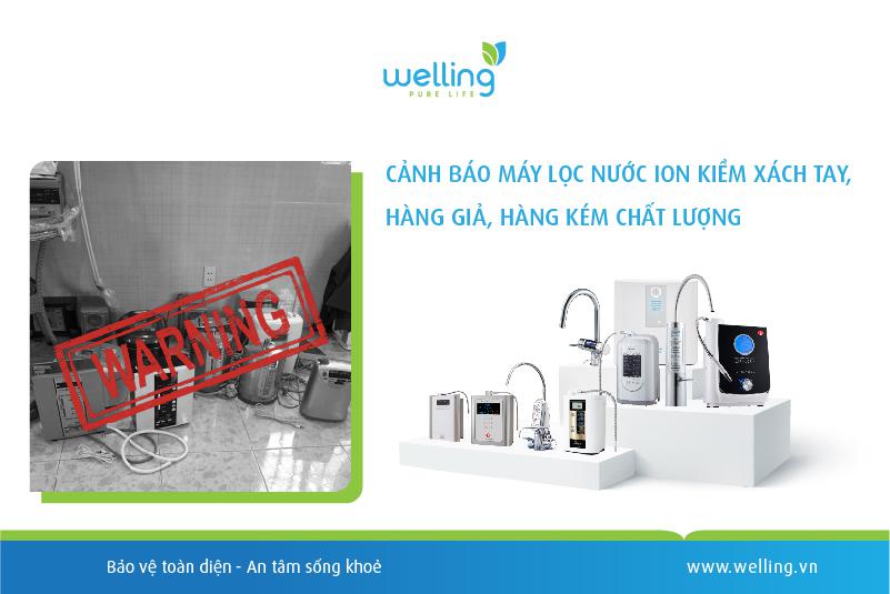 Cảnh báo máy lọc nước ion kiềm xách tay, hàng giả, hàng kém chất lượng