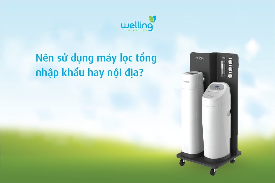 Nên sử dụng máy lọc tổng biệt thự, nhà phố nhập khẩu hay nội địa?